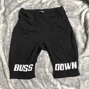 Buss Down Biker Shorts | Adult Medium